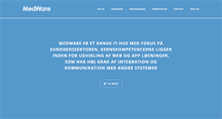 Desktop Screenshot of medware.dk